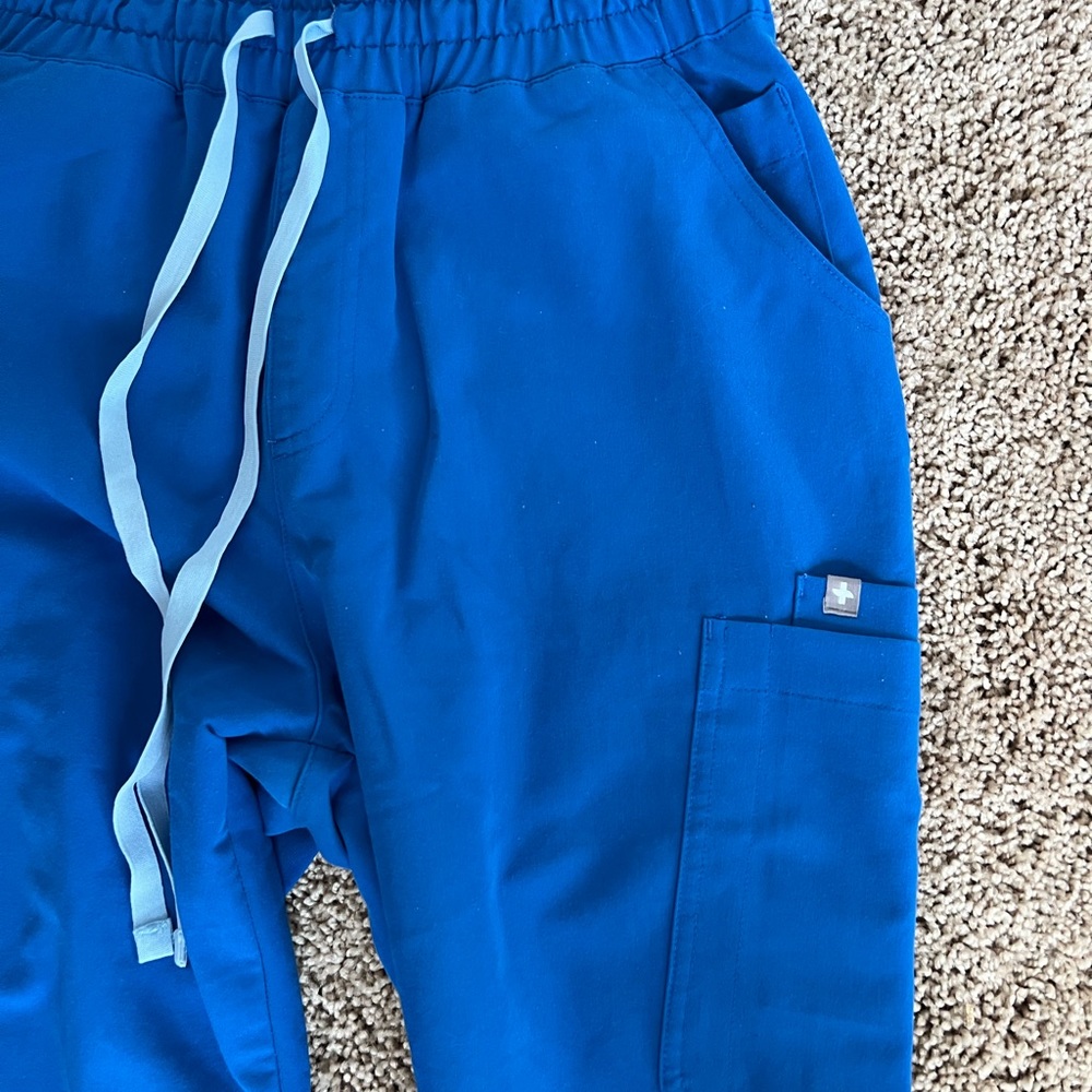 Blue Women's Drawstring Utility Pants